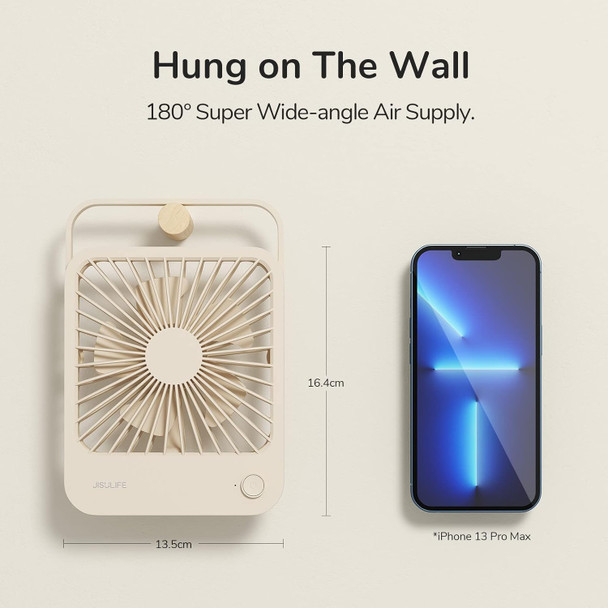 Jisulife Desk Fan Battery Rechargable Fan,4500Mah 180°Foldable Portable Personal Fan, 4 Speeds Adjustable Long BatteryLife Jisulife Desk Fan Battery Rechargable Fan,4500Mah 180°Foldable Portable Personal Fan, 4 Speeds Adjustable Long BatteryLife