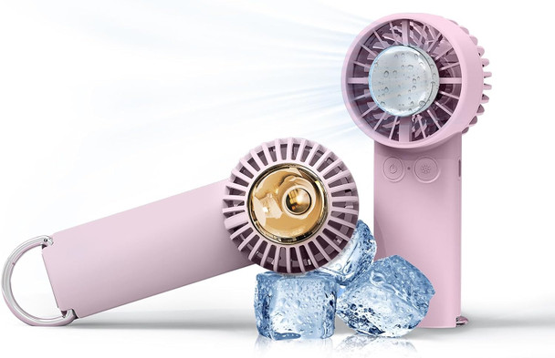 Mini Handheld Fan Portable Small Personal Hand Fan 3 Speed Usb Or Battery Powered With Cold Compress Function, Led Light, Hiking Mini Handheld Fan Portable Small Personal Hand Fan 3 Speed Usb Or Battery Powered With Cold Compress Function, Led Light, Hiking