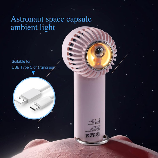 Mini Handheld Fan Portable Small Personal Hand Fan 3 Speed Usb Or Battery Powered With Cold Compress Function, Led Light, Hiking