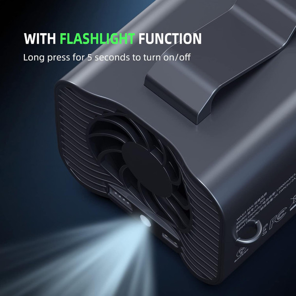 K Tomoto 12000Mah Waist Clip Fan Neck Fan Max 24H Working Time, 7500 Rpm Strong Airflow, 3 Speeds, HandsFree Rechargeable Battery K Tomoto 12000Mah Waist Clip Fan Neck Fan Max 24H Working Time, 7500 Rpm Strong Airflow, 3 Speeds, HandsFree Rechargeable Battery