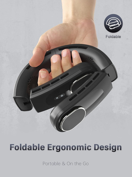 Chillgo Neck Fan 4 Turbo Foldable Portable Fan Personal Bladeless Fan 5200Mah With Strong Airflow, 4 Vent Air Conditioner Chillgo Neck Fan 4 Turbo Foldable Portable Fan Personal Bladeless Fan 5200Mah With Strong Airflow, 4 Vent Air Conditioner