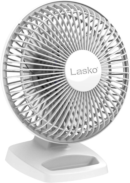 Lasko 2002W Personal Fan, 6Inch, White, 2002