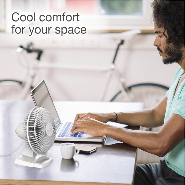 Lasko 2002W Personal Fan, 6Inch, White, 2002