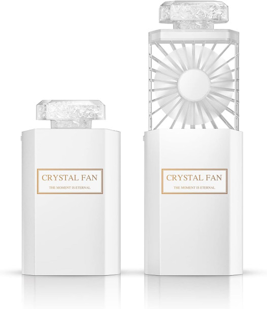 Handheld Fan With Crystal Stones, Mini Personal Fan Quiet Retractable, Cooling Portable Fan Rechargeable 3 Speeds Mode, Lady Handheld Fan With Crystal Stones, Mini Personal Fan Quiet Retractable, Cooling Portable Fan Rechargeable 3 Speeds Mode, Lady
