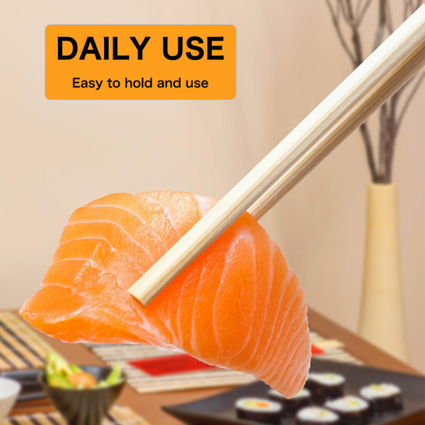 Sugormek Red Paper Wrapped With FuLuShouXi Disposable Bamboo Chopsticks Perfect For Wedding 9 Inch 50 Pcs