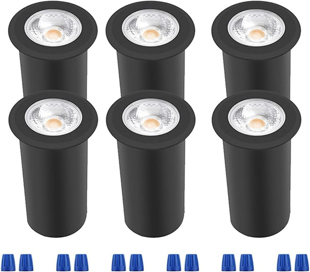Rnehon 5W InGround Well Light,Voltage 1224V, InGround Lighting, Low Voltage Landscape Pathway Lights, Ip67 Waterproof, Aluminum