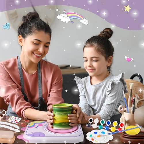 Weirtoya Pottery Wheel For Kids Girls Arts And Crafts Toys For Kids 3 Pack