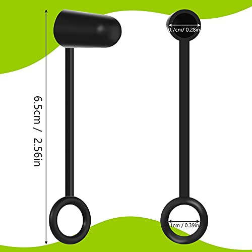 Zopeal Pourers Dust Caps Black Pourers Covers With Loop Hooded Olive Oil 100 Pieces Black