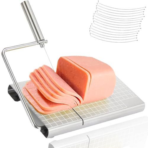 Jilfr Cheese Slicer With 16 Wires Stainless Steel Cheese Cutter Board Stainless Steel