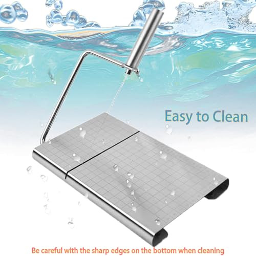 Jilfr Cheese Slicer With 16 Wires Stainless Steel Cheese Cutter Board Stainless Steel