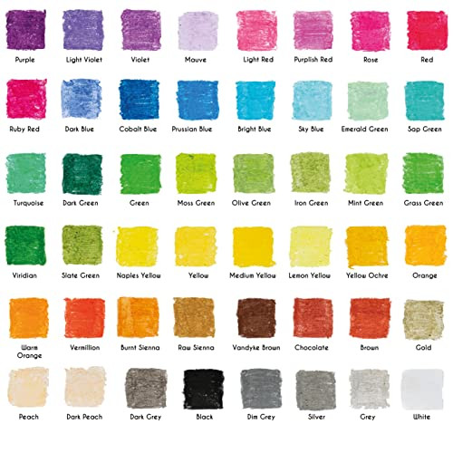 Zenacolor Oil Pastels For Artists (Set Of 48 Set Of 48