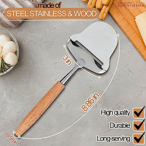 The Little Green Change Stainless Steel Cheese Slicer Handheld Stainless Steel