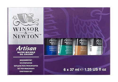 Winsor and Newton Artisan WaterMixable Oil Colors Assorted Colors Set Of 61.25 Oz Set Of 61