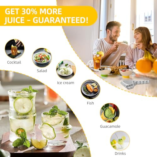 Elyssnova Lemon Squeezer Stainless Steel Heavy Stainless Steel