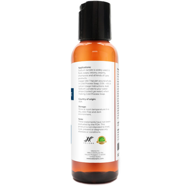 Velona Sodium Lactate 60% 2 Oz