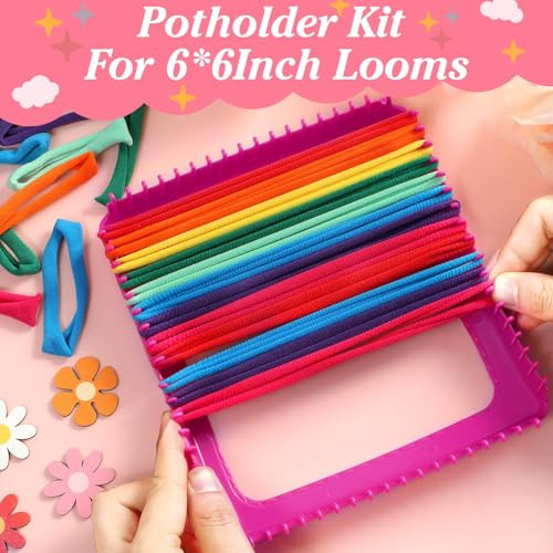 Zoiiwa Refill Loops For Weaving Loom 8 Colors Potholder Loom Potholder Making 7 Inch
