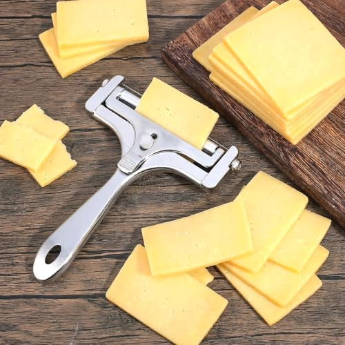 Shenliu Cheese Slicer Kit Stainless Steel Wire Cheese Slicers Handheld Cheeses Slicer Stainless Steel
