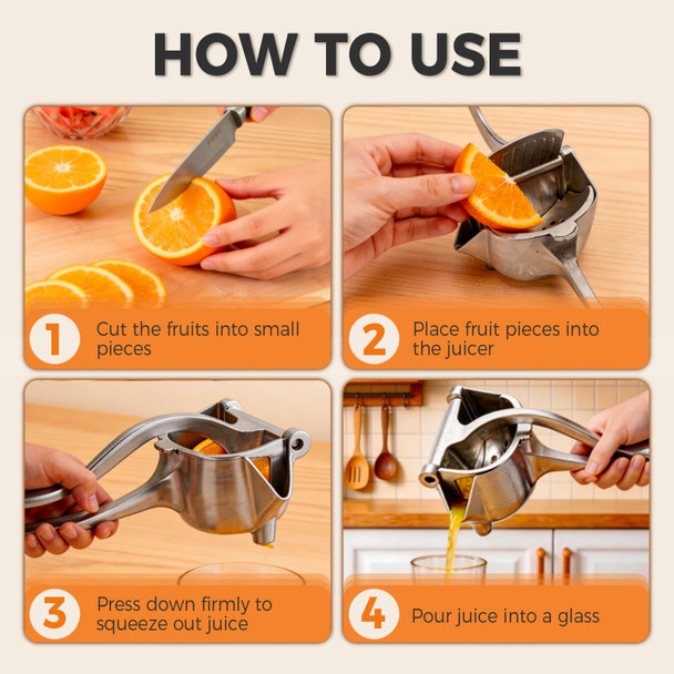 Sniqafo Hand Fruit Juice Squeezer Handheld Aluminum Alloy