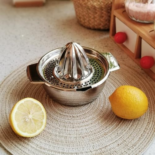 Pebipoo Lemon Orange Squeezer Manual Juicer Stainless Steel Citrus Juicer Hand Press Orange