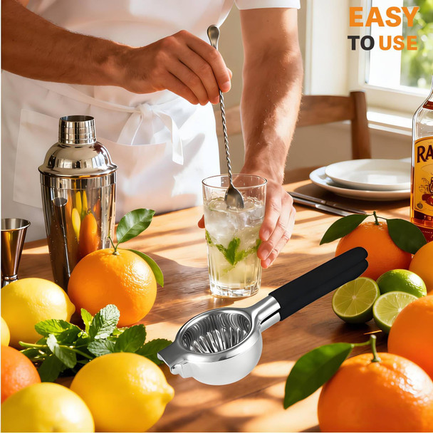 Istarcas Stainless Steel Lemon Squeezer Manual Citrus Juicer With NonSlip Handles 304 Stainless Steel