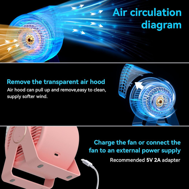 Misby Desk Fan 5.5 Inches, Small But Powerful Ultra Quiet Person Mini Fan, 60° Rotate Small Table Fan 3 Speeds Adjustable Misby Desk Fan 5.5 Inches, Small But Powerful Ultra Quiet Person Mini Fan, 60° Rotate Small Table Fan 3 Speeds Adjustable
