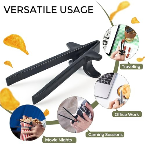 Denple and 4 Colors Gamer Finger Chopsticks Gaming Snack Solution 6 Pcs