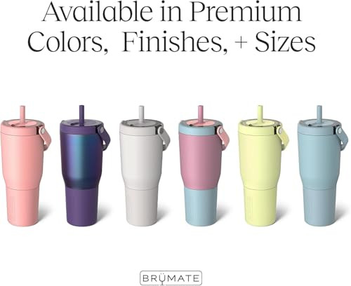 BruMate Resa 100% Leakproof Travel Tumbler W/Handle and Straw 35Oz Stainless Steel