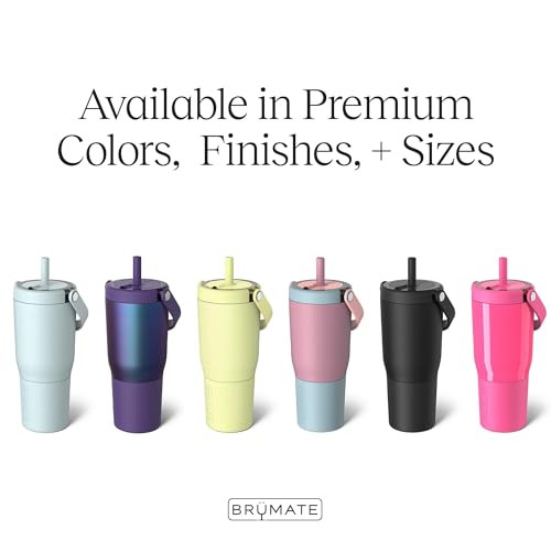 BruMate Resa 100% Leakproof Travel Tumbler With Handle and Straw 25Oz Stainless Steel