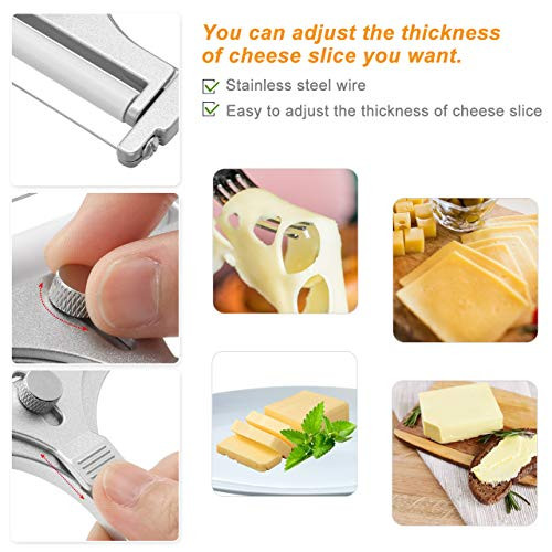 Warmhut Cheese Slicer With Wire Warmhut Stainless Steel Cheese Slicer Set And Set Of 2 Stainless Steel