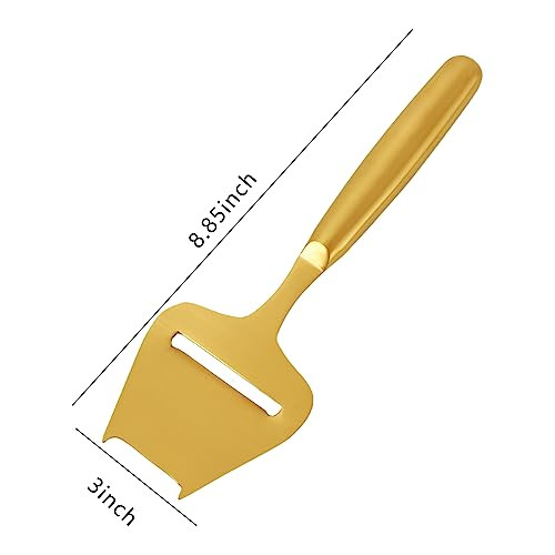 Blueden Golden Stainless Steel Cheese Slicer And Cutter For Block And SemiHard Stainless Steel