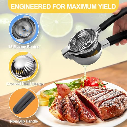 Znczhzn Premium MedicalGrade Stainless Steel Lemon Squeezer 316L Stainless Steel
