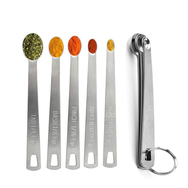 Tallsoou Measuring Spoons Set Includes 1/4 Tsp 1/8 Tsp 1/16 Tsp 1/32 Stainless Steel