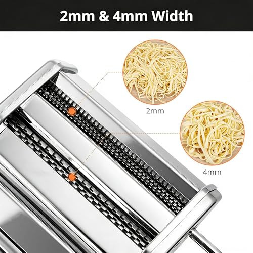 Metluck Pasta Maker Metluck Stainless Steel Pasta Machine Manual Roller Pasta Maker Stainless Steel