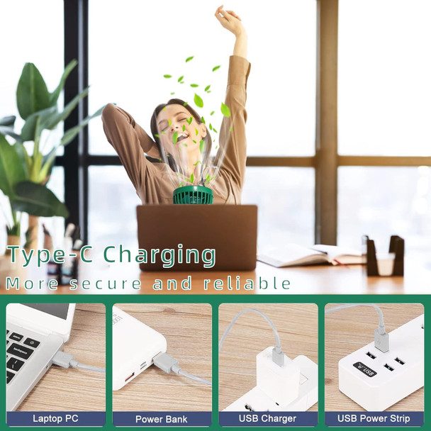 Portable Fan, Mini Fan Personal Fan Handheld Fan Usb Rechargeable Small Fan Foldable Desk Fan 5000Mah Battery 16H Max Cooling