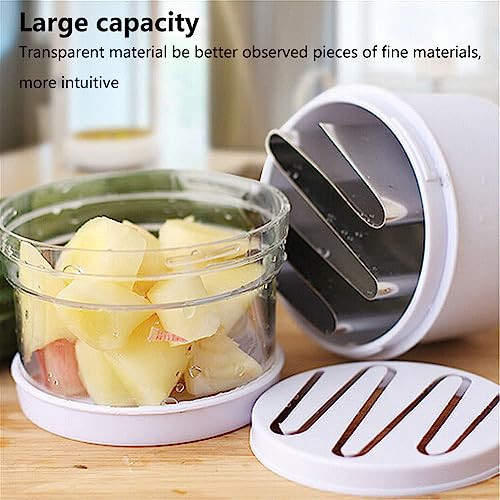 Quixleen Onion Chopper Vegetable ChopperGarlic Chopper Garlic SlicerPushPress Hand Handheld Veggie Choppers