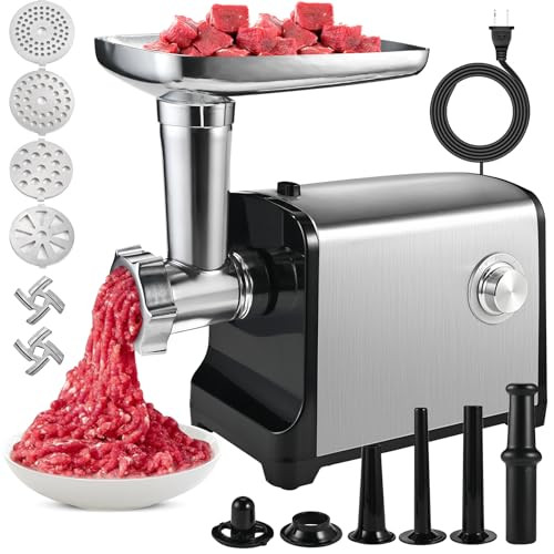 Casuenia Electric Meat Grinder Max] Meat Grinder Heavy Duty For Home 3200W Stainless Steel