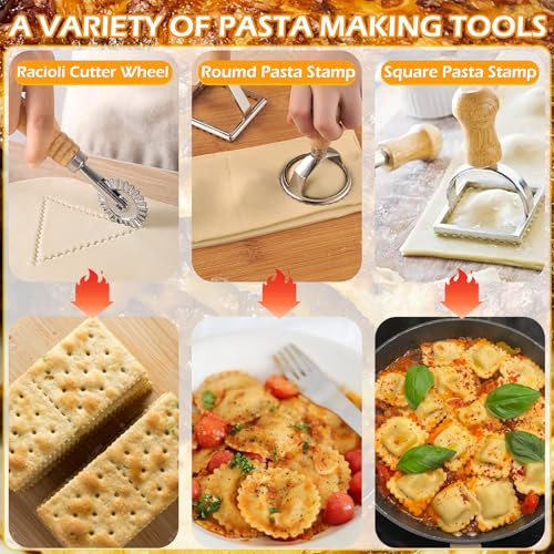Intonly Pasta Making Tools Pasta Making Kit Includes Pasta Maker Machine 1