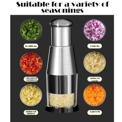 Fatist Manual Garlic Press 1Pcs Stainless Steel