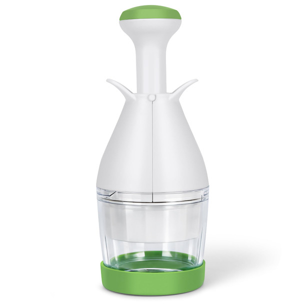 Ivyroll Vegetable Chopper Manual Food Chopper For Onion Garlic Nuts And Veggies Stainless Steel
