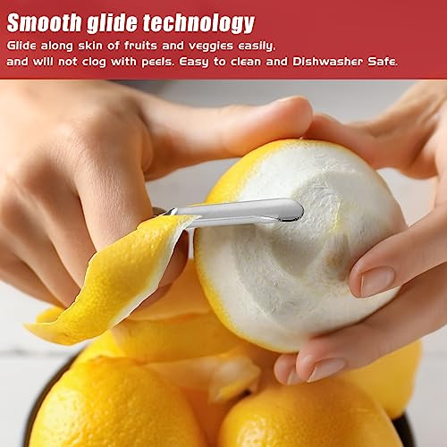 Reneechef Professional #1071 Vegetable Peeler Stainless Steel Fruit Potato Peeler Swivel Vegetable 4 Inch Stainless Steel