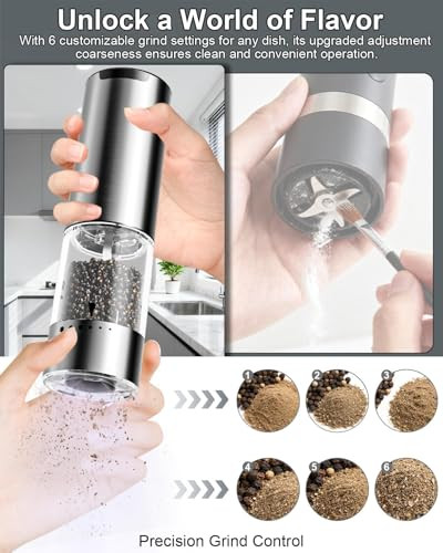 Bzpp Electric Salt And Pepper Grinder Set