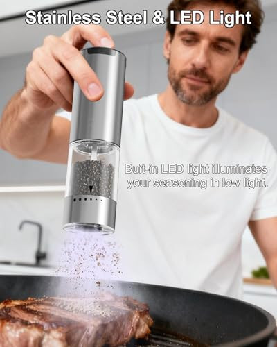 Bzpp Electric Salt And Pepper Grinder Set