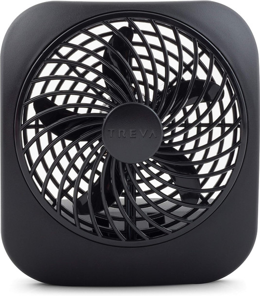 O2Cool Treva 5 Inch Battery Powered Fan Portable Desk Fan 2 Cooling Speeds With Compact Folding Tilt Design Small Fan Cubicle