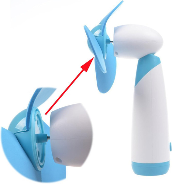 Ogrmar Mini Handheld Fan Personal Fan Battery Soft Foam Blades Powered For Home And Travel 2Pc Blue 2 Ogrmar Mini Handheld Fan Personal Fan Battery Soft Foam Blades Powered For Home And Travel 2Pc Blue 2