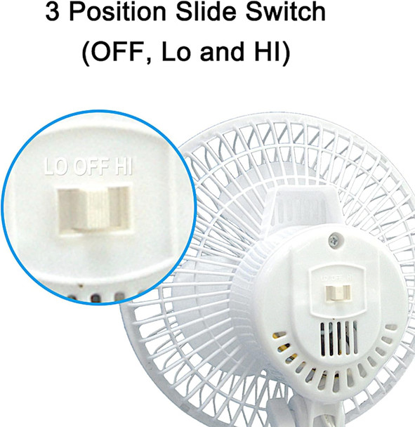 Optimus F0600 6 Electric Fan, White
