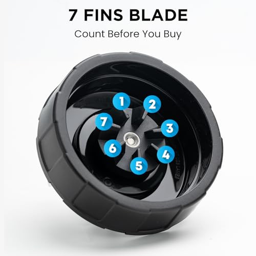 Tspku [ Model] Tspku 7 Fins Male Blender Blade Parts Compatible 3.9Inch