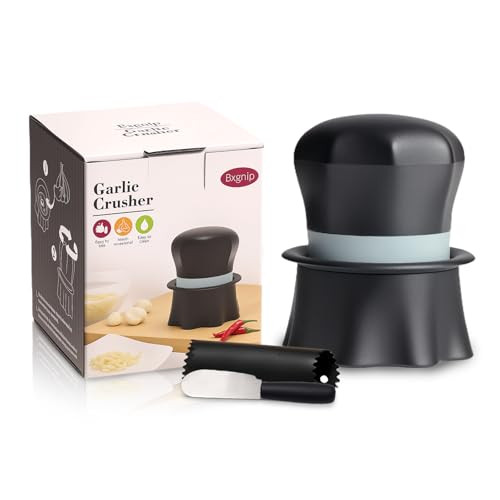 Bxgnip Garlic Crusher Garlic Press Also For Ginger Nuts Chili Herbs Twist
