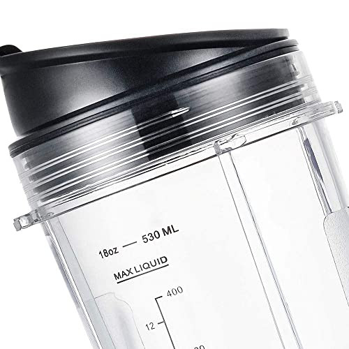 Vgefc Blender Cups For Ninja Blender Cup With 2 Sip Seal 18Oz 2 Pack