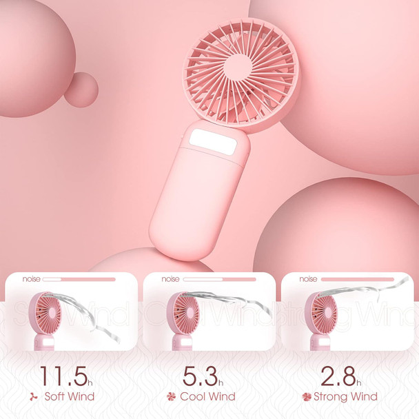 Mini Handheld Fan, Portable Fan Battery Operated, Small Personal Fan Usb Rechargeable, 3 Speed Adjustable Hand Fan With Mirror Mini Handheld Fan, Portable Fan Battery Operated, Small Personal Fan Usb Rechargeable, 3 Speed Adjustable Hand Fan With Mirror
