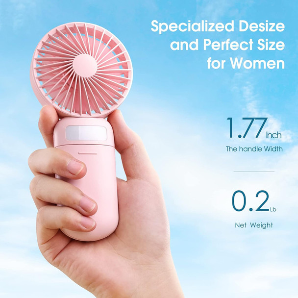 Mini Handheld Fan, Portable Fan Battery Operated, Small Personal Fan Usb Rechargeable, 3 Speed Adjustable Hand Fan With Mirror Mini Handheld Fan, Portable Fan Battery Operated, Small Personal Fan Usb Rechargeable, 3 Speed Adjustable Hand Fan With Mirror